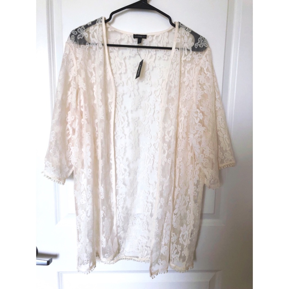 Lace kimono coverup ☀️💋